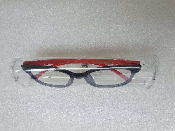 2-in-1 New Ultra-Light PC Glasses for Both Men And Women, Stylish Decorative Eyewear, Perfect for Online Classes Plus Clear Plastic Water-Proof Glass Case