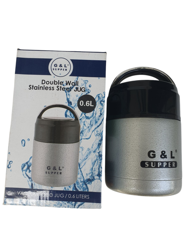 G&L Double Wall Stainless Steel Jug (Food Flask)-600ml
