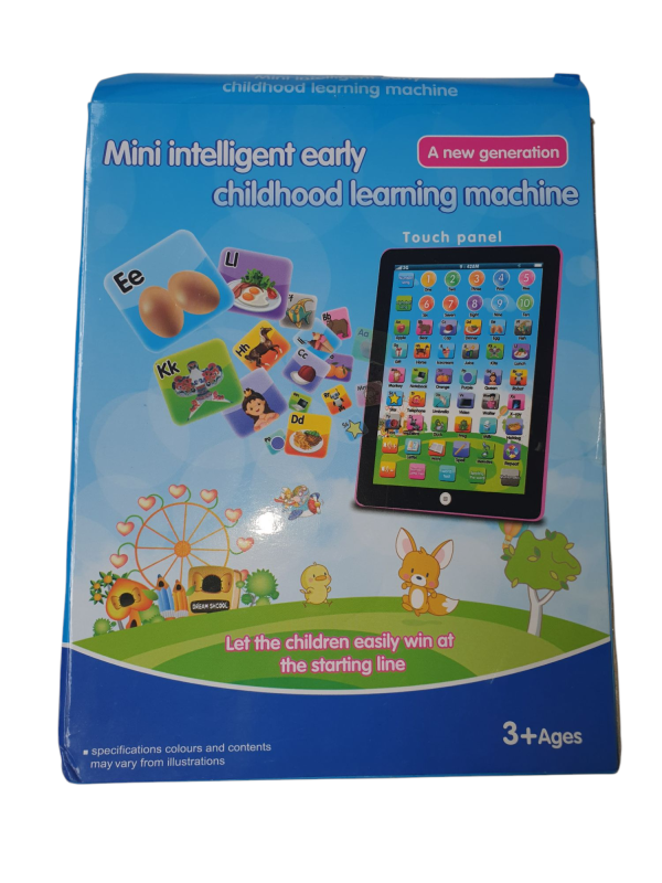 Mini Intelligent Early Childhood Learning-Youngsters' Educational Tablet-Fun Learning Pad Toy for Boys & Girls, Battery Powered (No batteries included)