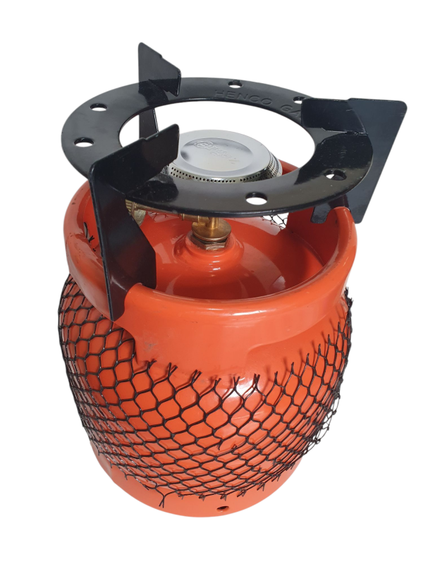 Rugged 3kg Complete Set (3Kg Cylinder +Stainless Top Burner+ Iron Pot Seater)