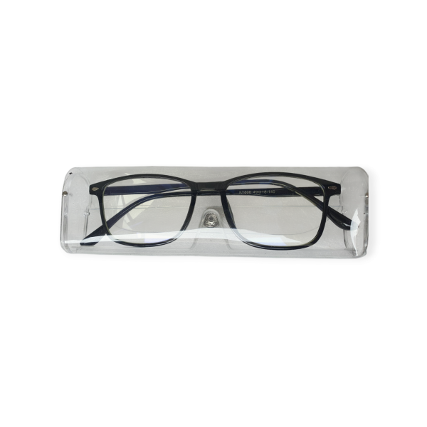 2-in-1 Blue Light Blocking Glasses, Clear Lens For Women & Men, Reduce Eye Fatigue From Computer, TV, Phone & Gaming, Decorative Glasses Plus Clear Plastic Water-Proof Glass Case
