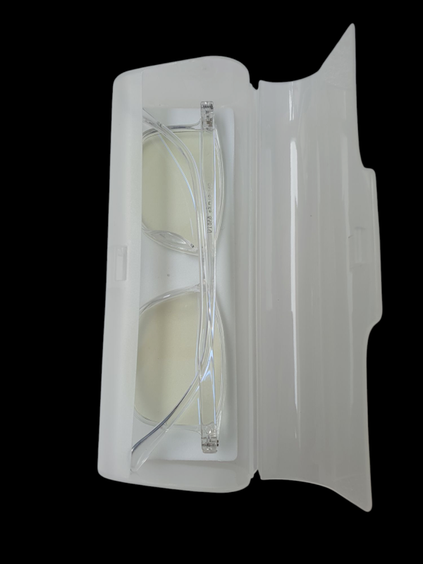 2-in-1 Blue Light Blocking Glasses, Clear Lens For Women & Men, Reduce Eye Fatigue From Computer, TV, Phone & Gaming, Decorative Glasses Plus Solid Portable Matte Color Water-Proof Eyeglass Case